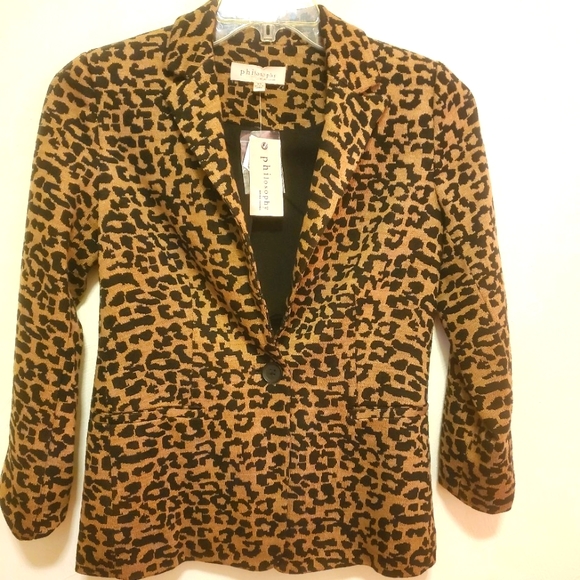 Leopard Print Fall Jacket - Picture 1 of 5